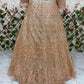 Butterfly Net Zari Work Sequins Lehenga - MYLUXURY LANE ENTERPRISE