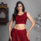 Butterfly Net Lehenga Choli Reception Outfit for Women - MYLUXURY LANE ENTERPRISE
