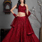 Butterfly Net Lehenga Choli Reception Outfit for Women - MYLUXURY LANE ENTERPRISE