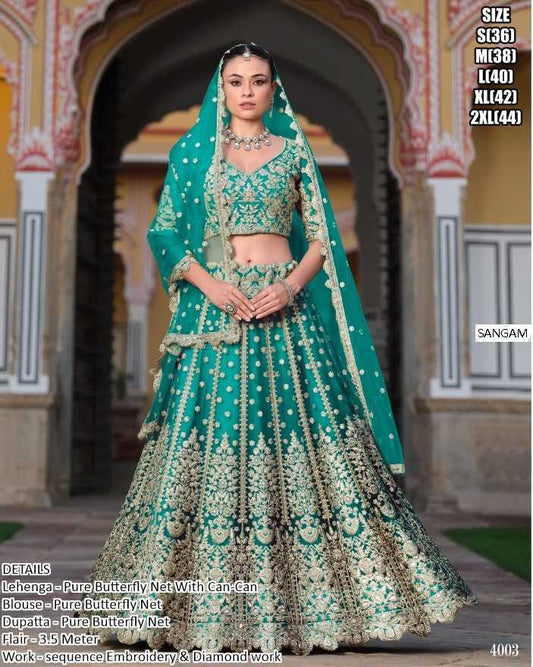 Butterfly Net Designer Lehenga Choli for Elegant Events