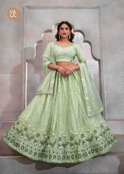 Butterfly Lehenga Choli With Dupatta For Festive Occasions - MYLUXURY LANE ENTERPRISE