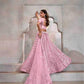 Butterfly Net Embroidered Lehenga Choli for Elegant Style - MYLUXURY LANE ENTERPRISE