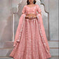 Butterfly Net Embroidered Lehenga Choli for Elegant Style - MYLUXURY LANE ENTERPRISE
