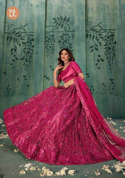 Embroidered Lehenga Net Lehenga Choli for Elegant Occasions - MYLUXURY LANE ENTERPRISE