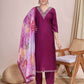Chanderi Cotton Ladies Embroidery Suits - MYLUXURY LANE ENTERPRISE