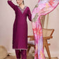Chanderi Cotton Ladies Embroidery Suits - MYLUXURY LANE ENTERPRISE