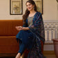 Chanderi Cotton  Embroidery Churidar Suits