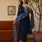 Chanderi Cotton  Embroidery Churidar Suits
