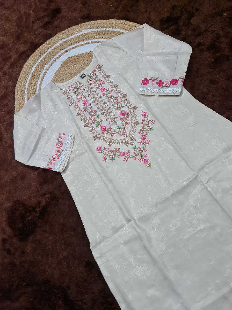 Chanderi Silk  Embroidery Party wear suit