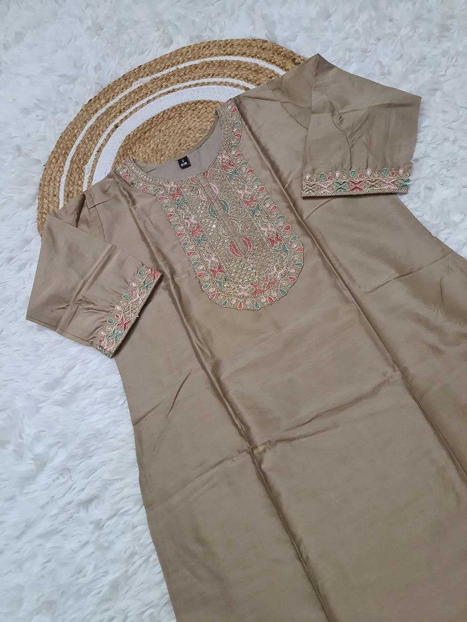 Chanderi Silk Embroidery Suit
