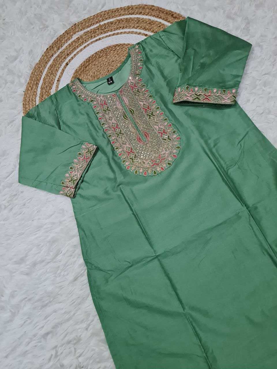 Chanderi Silk Embroidery Suit