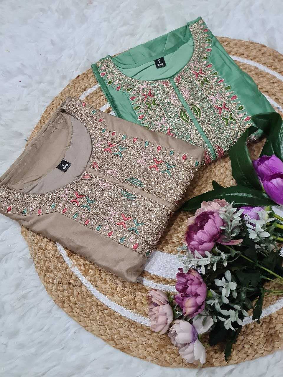 Chanderi Silk Embroidery Suit