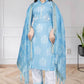 Chanderi Silk Ladies Printed Zari Suit - MYLUXURY LANE ENTERPRISE