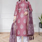 Chanderi Silk Ladies Printed Zari Suit - MYLUXURY LANE ENTERPRISE