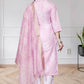 Chanderi Silk Ladies Printed Zari Suit - MYLUXURY LANE ENTERPRISE