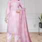 Chanderi Silk Ladies Printed Zari Suit - MYLUXURY LANE ENTERPRISE