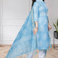 Chanderi Silk Ladies Printed Zari Suit - MYLUXURY LANE ENTERPRISE