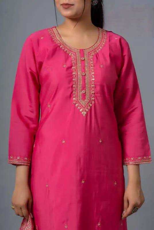 Chanderi Silk Ladies Suit