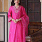 Chanderi SilkEmbroidery Suit - MYLUXURY LANE ENTERPRISE