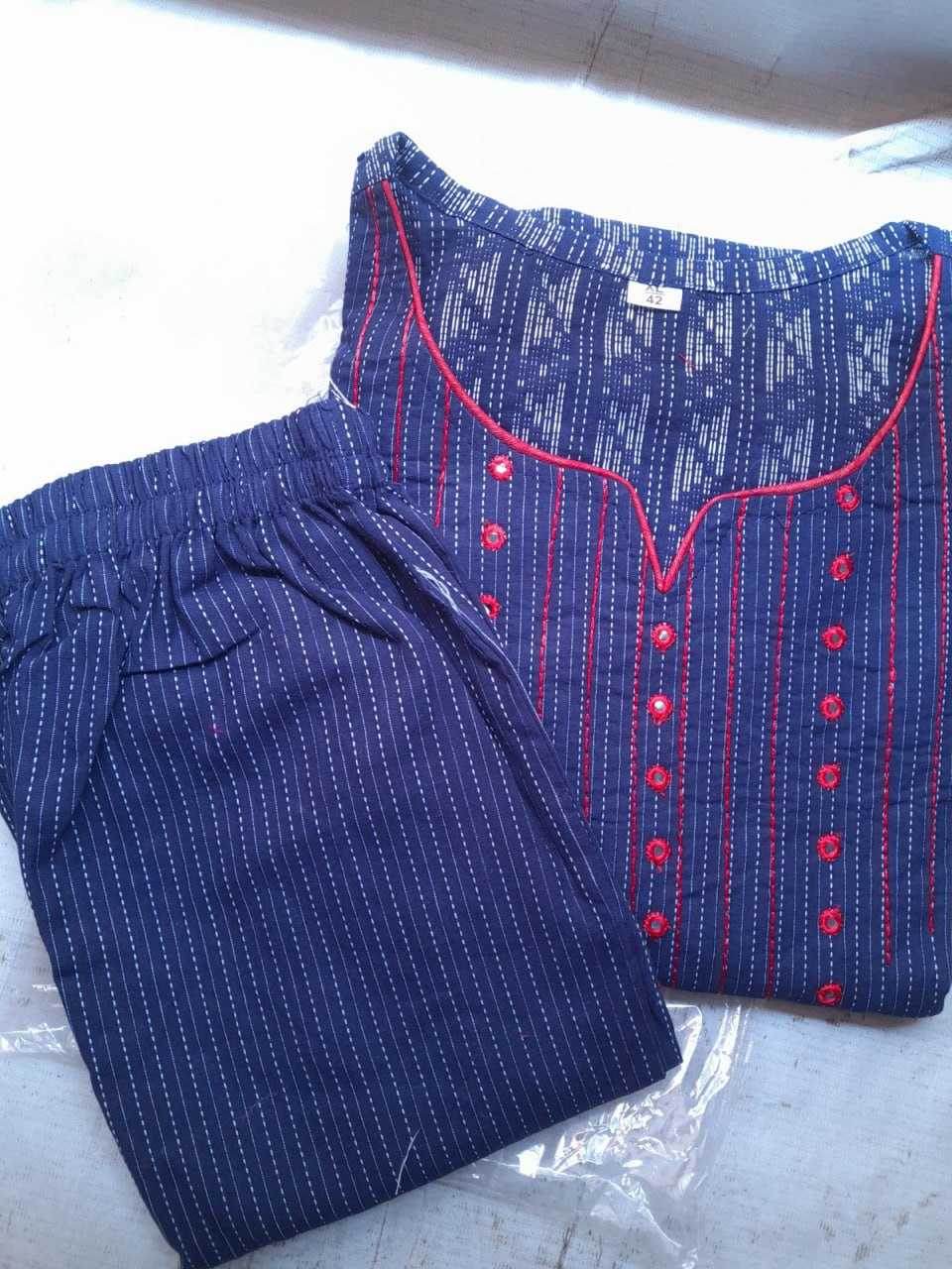 CHANDERI SILK MANSA WITH BOTTOM KURTI - MYLUXURY LANE ENTERPRISE