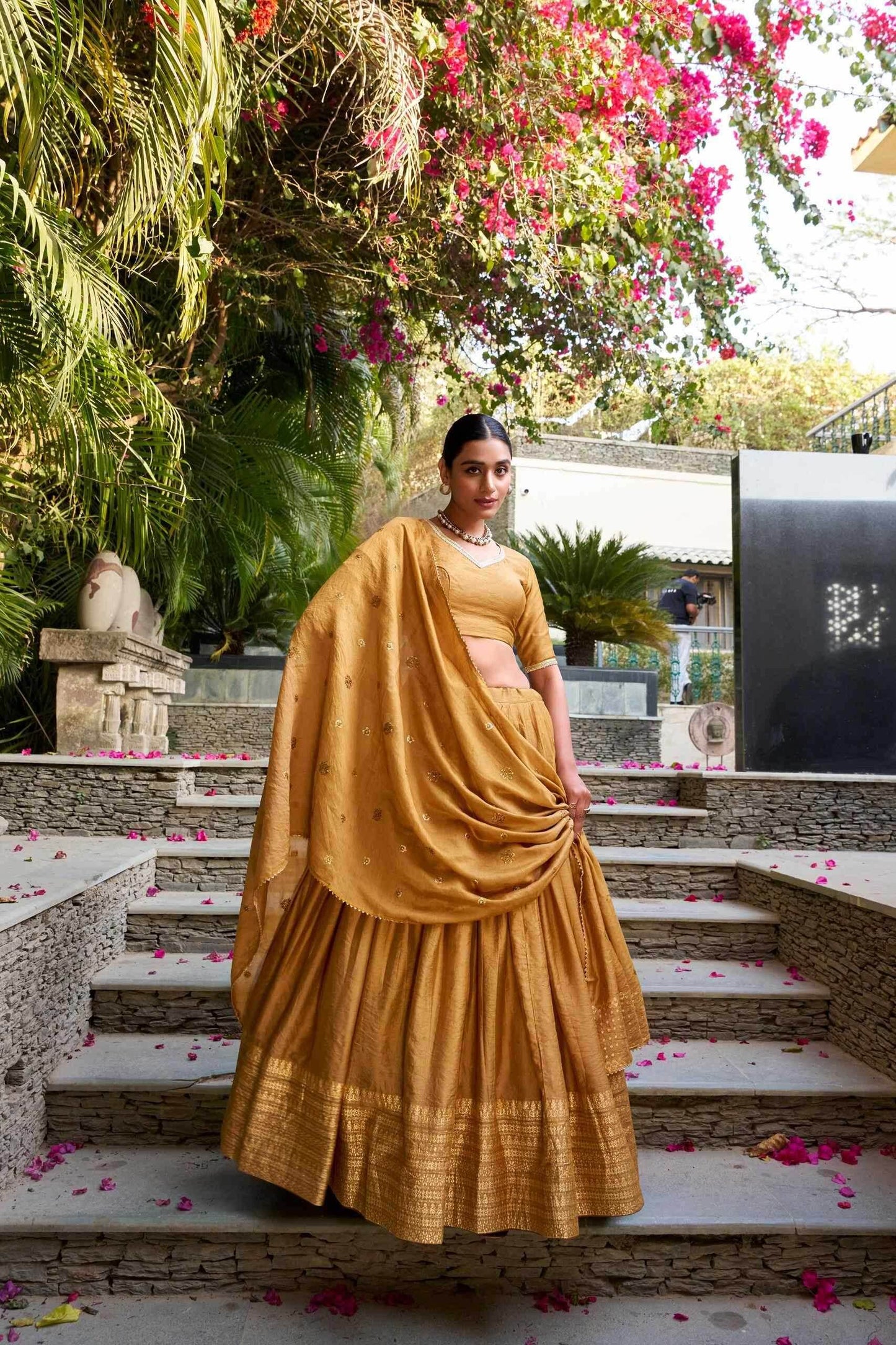 Elegant Chanderi Silk Work Lehenga for Special Occasions - MYLUXURY LANE ENTERPRISE