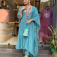 Chanderi Silk Kurti Bottom With Dupatta - MYLUXURY LANE ENTERPRISE