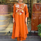 Chanderi Silk Embroidered dresse - MYLUXURY LANE ENTERPRISE