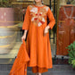 Chanderi Silk Embroidered dresse - MYLUXURY LANE ENTERPRISE
