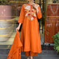 Chanderi Silk Embroidered dresse - MYLUXURY LANE ENTERPRISE