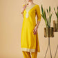 Chanderi Silk Embroidered Kurti - MYLUXURY LANE ENTERPRISE