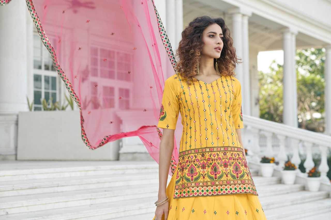 Embroidered golden Gota Patti - MYLUXURY LANE ENTERPRISE