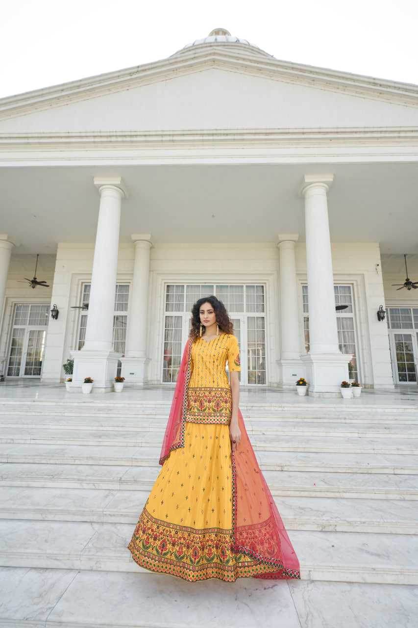 Embroidered golden Gota Patti - MYLUXURY LANE ENTERPRISE