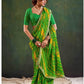 Chiffon Stavan-Chunari Embroidered Cutwork Saree - MYLUXURY LANE ENTERPRISE
