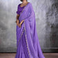 Chiffon Stavan-Chunari Embroidered Cutwork Saree - MYLUXURY LANE ENTERPRISE