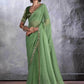 Chiffon Stavan-Chunari Embroidered Cutwork Saree - MYLUXURY LANE ENTERPRISE