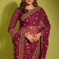 Chiffon Embroidered Lace Border Saree - MYLUXURY LANE ENTERPRISE