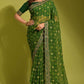 Chiffon Embroidered Lace Border Saree - MYLUXURY LANE ENTERPRISE