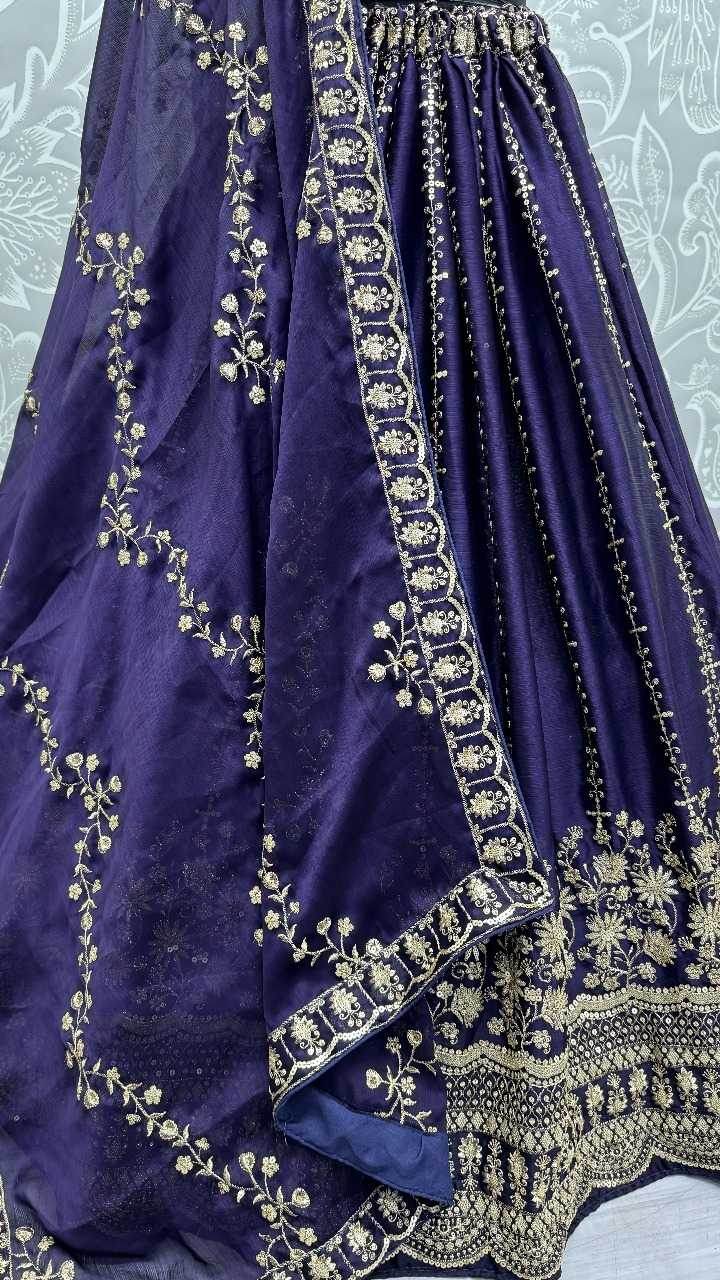 Elegant Bridal Embroidered Lehenga for Modern Brides - MYLUXURY LANE ENTERPRISE
