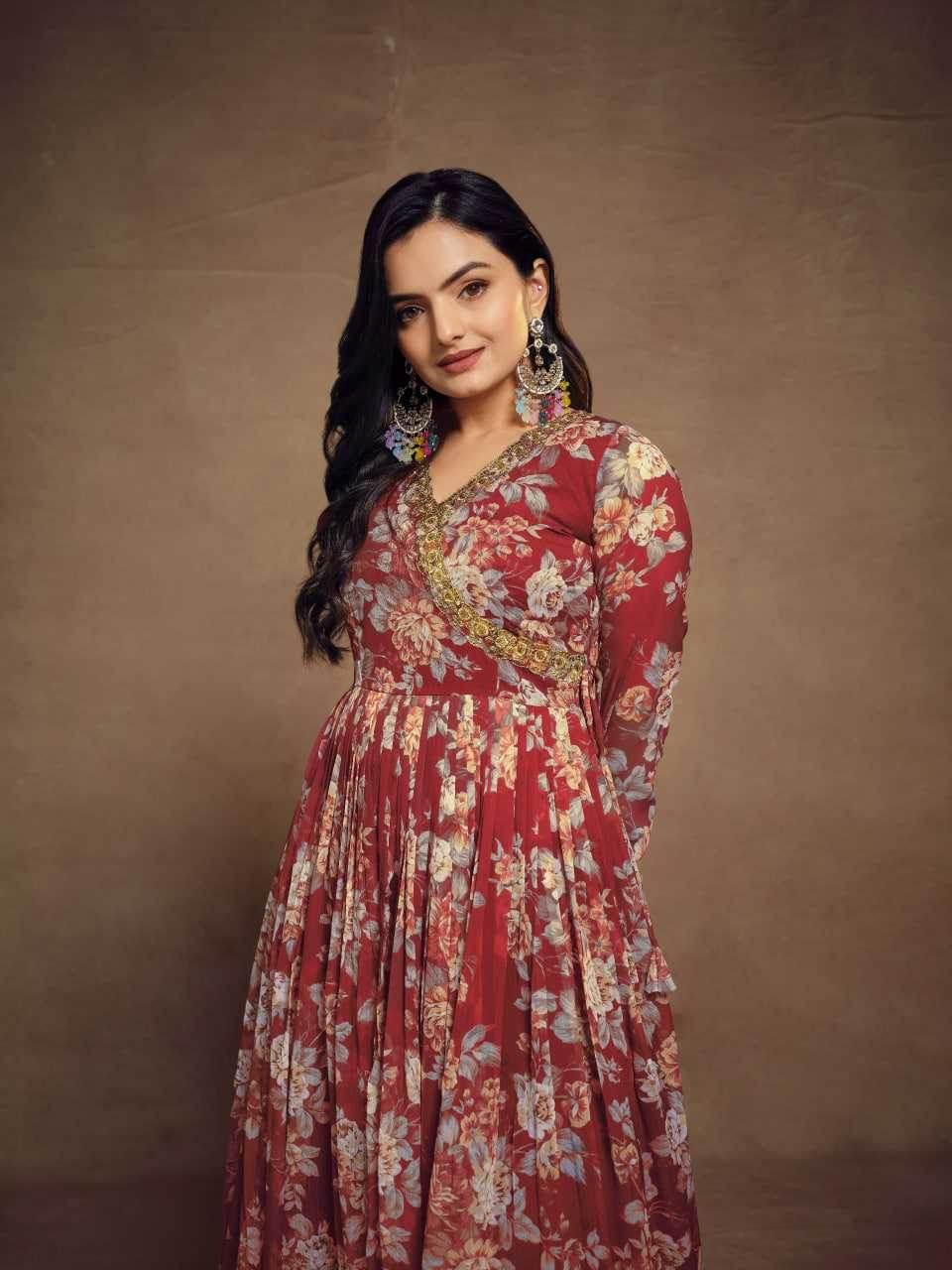 Chiffon Embroidered Suit - MYLUXURY LANE ENTERPRISE