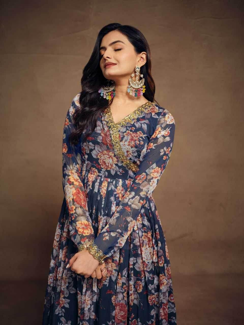 Chiffon Embroidered Suit - MYLUXURY LANE ENTERPRISE