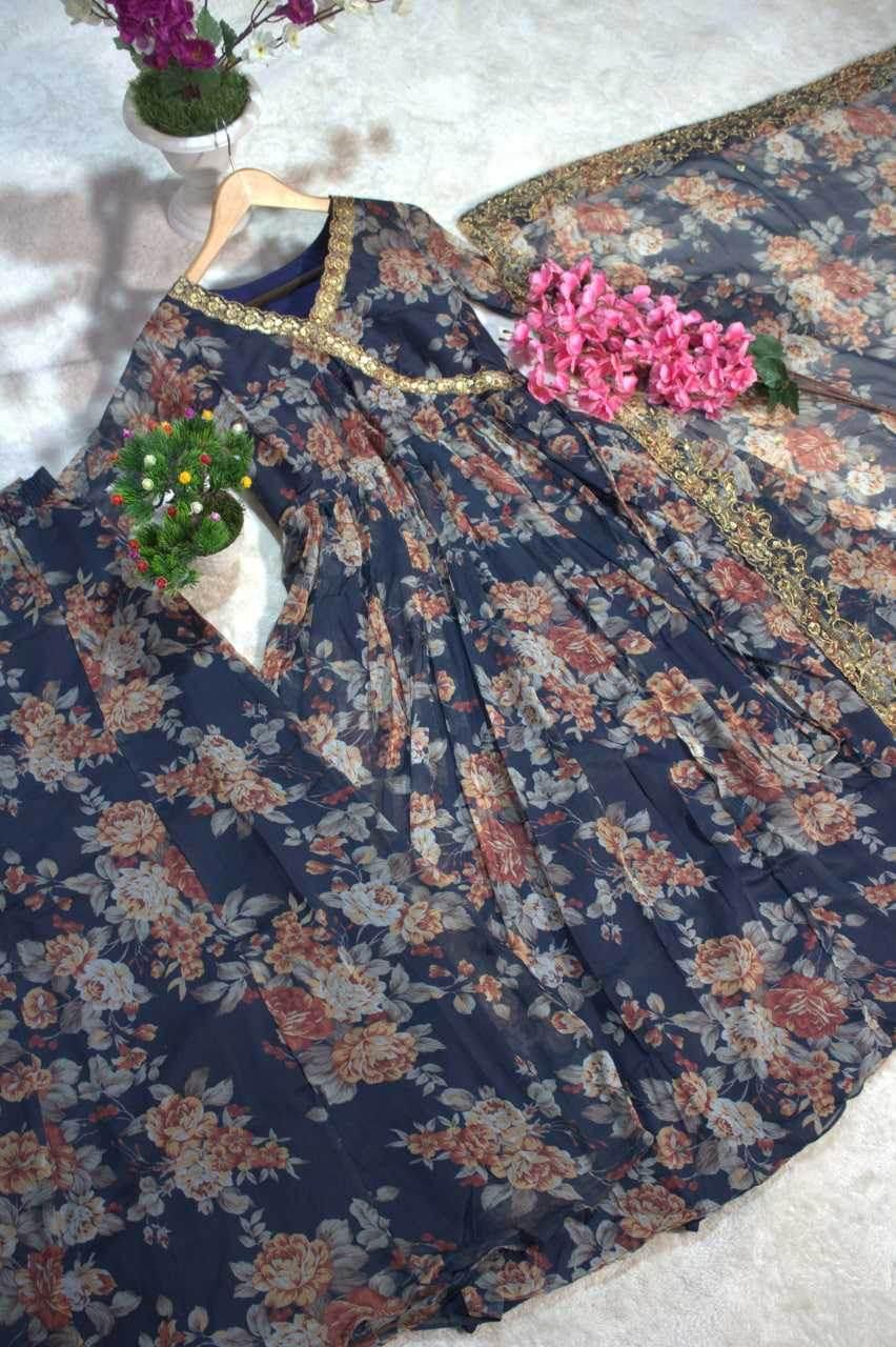 Chiffon Embroidered Suit - MYLUXURY LANE ENTERPRISE
