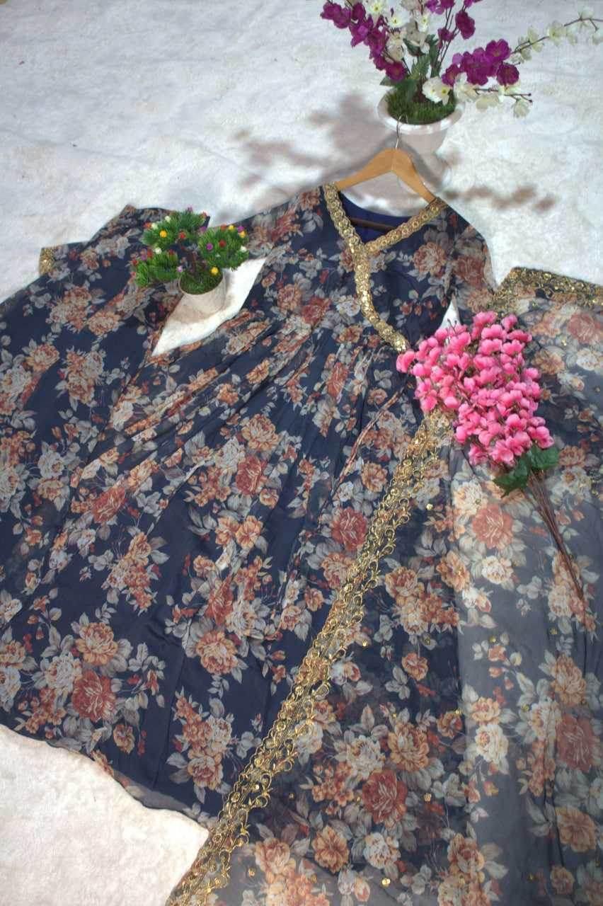 Chiffon Embroidered Suit - MYLUXURY LANE ENTERPRISE