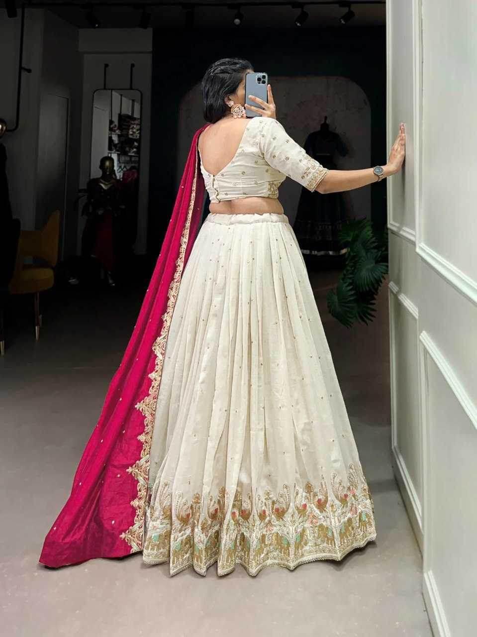 Chinon Embroidered Lehenga - MYLUXURY LANE ENTERPRISE