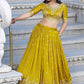 Chinon Designer Zari Work Lehenga - MYLUXURY LANE ENTERPRISE