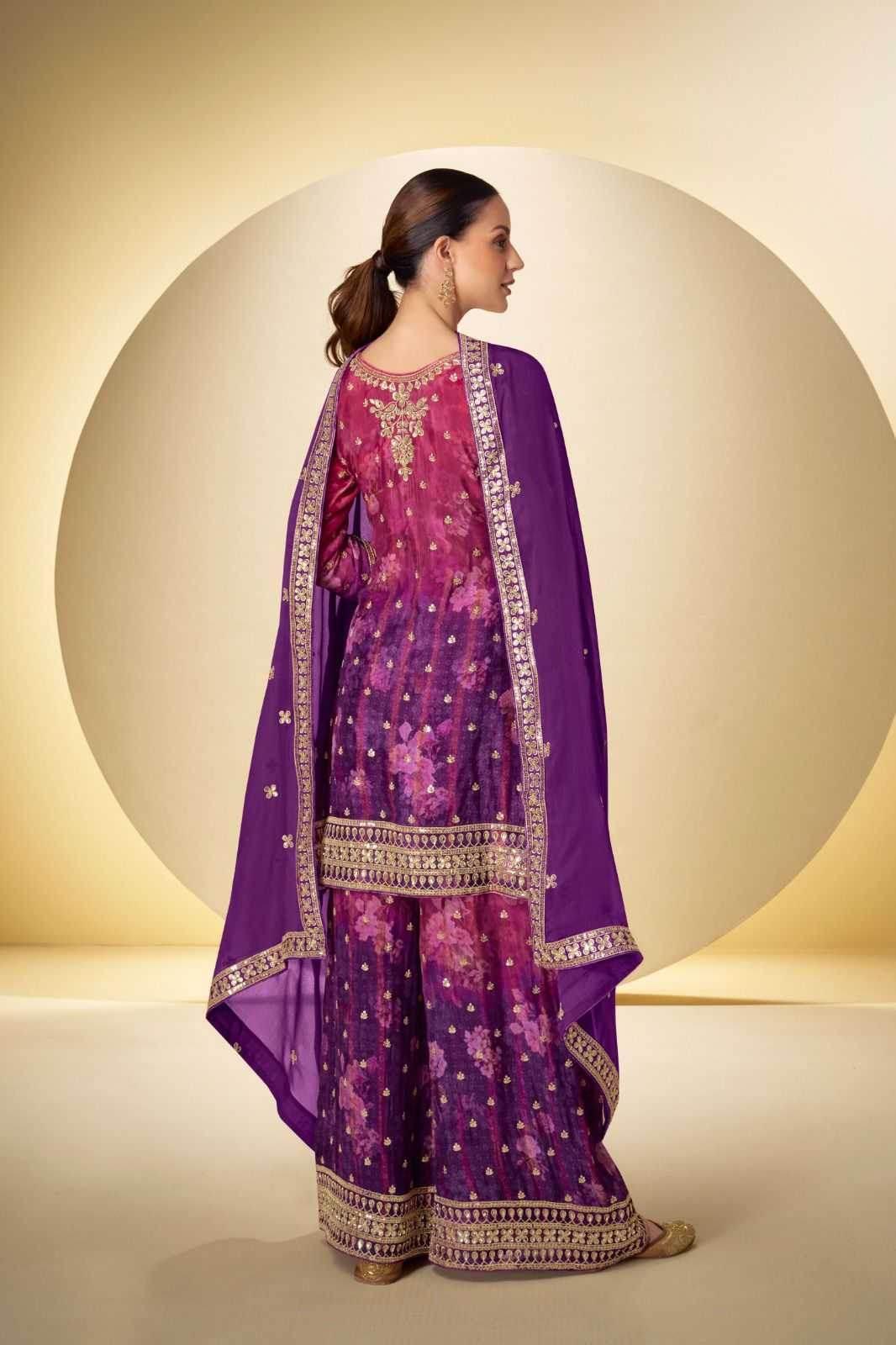 Chinon Party wear Embroidered Suit - MYLUXURY LANE ENTERPRISE