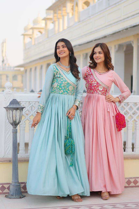 Chinon Printed Party Gowns