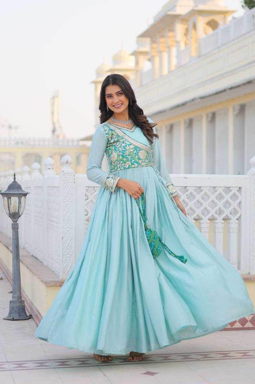 Chinon Printed Party Gowns - MYLUXURY LANE ENTERPRISE