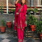 Chinon Embroidered Pink Salwar Suit - MYLUXURY LANE ENTERPRISE