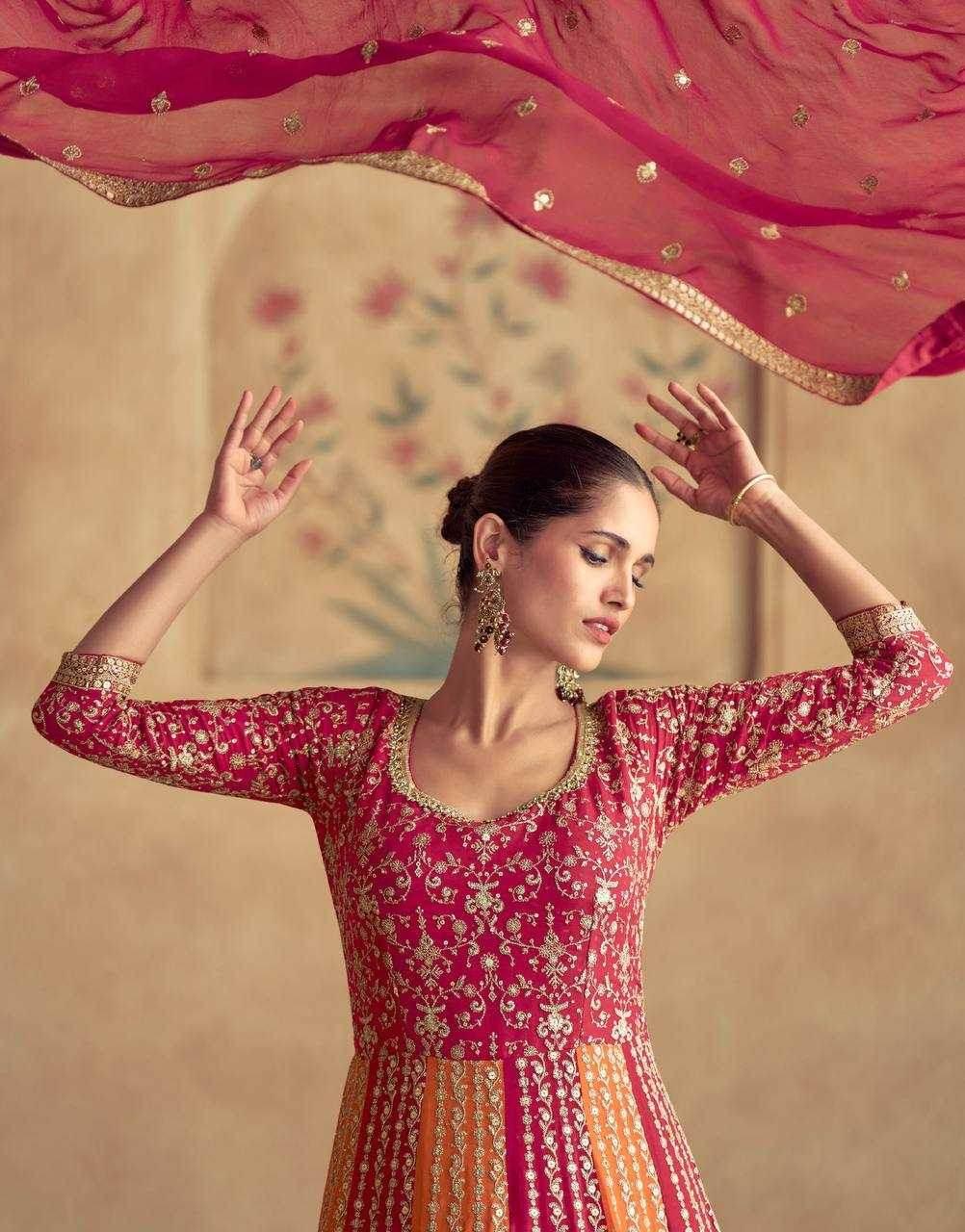 Chinon Embroidery Designer Gowns - MYLUXURY LANE ENTERPRISE