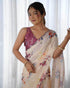Chinon Cutwork Saree - MYLUXURY LANE ENTERPRISE